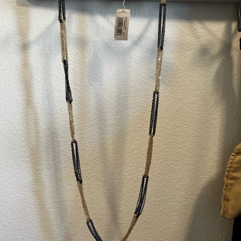 Gold and blue necklace